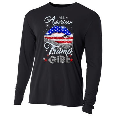 All American Trump Girl Design Cooling Performance Long Sleeve Crew