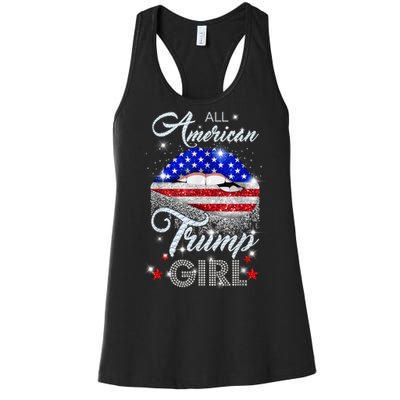 All American Trump Girl Design Women's Racerback Tank