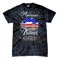 All American Trump Girl Design Tie-Dye T-Shirt