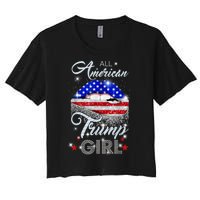 All American Trump Girl Design Women's Crop Top Tee