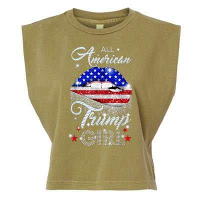 All American Trump Girl Design Garment-Dyed Women's Muscle Tee