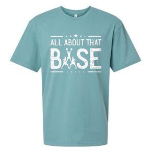 All About That Base Cheerleading Cheerleader Cheer Coach Sueded Cloud Jersey T-Shirt