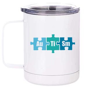 Autism Au Ti Sm Periodic Table Of Elets Science Meme Meaningful Gift 12 oz Stainless Steel Tumbler Cup