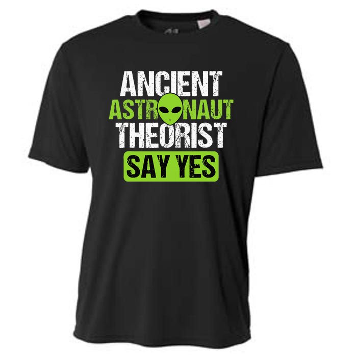 Ancient Astronaut Theorists Say Yes Aliens Conspiracy Cooling Performance Crew T-Shirt