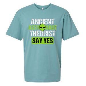 Ancient Astronaut Theorists Say Yes Aliens Conspiracy Sueded Cloud Jersey T-Shirt