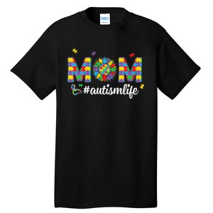 Autism Awareness Tee Mom Life For Autism Mom Tall T-Shirt