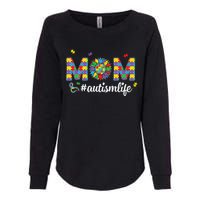 Autism Awareness Tee Mom Life For Autism Mom Womens California Wash Sweatshirt