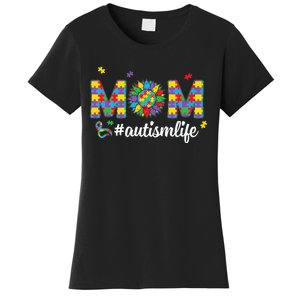 Autism Awareness Tee Mom Life For Autism Mom Women's T-Shirt