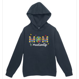 Autism Awareness Tee Mom Life For Autism Mom Urban Pullover Hoodie