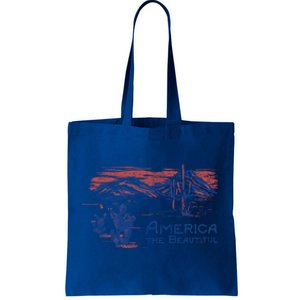 Americana America The Beautiful Landscape Cute Gift Tote Bag