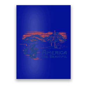 Americana America The Beautiful Landscape Cute Gift Poster