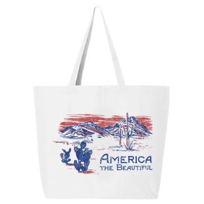 Americana America The Beautiful Landscape Cute Gift 25L Jumbo Tote