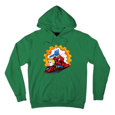 All Abroad The Trump Train 2024 Future Is Bright Tall Hoodie