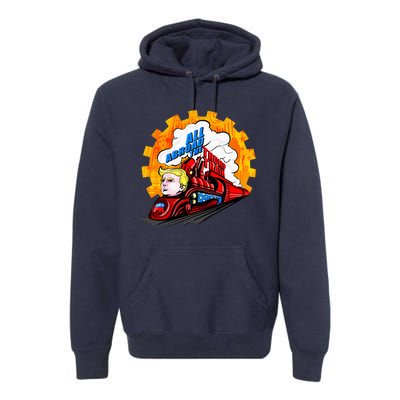 All Abroad The Trump Train 2024 Future Is Bright Premium Hoodie