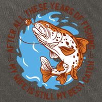 After All These Years Of Fishing My Wife Is Still My Best Catch Cotton Canvas Backpack