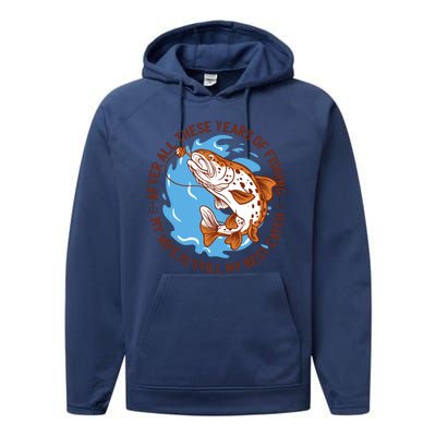 After All These Years Of Fishing My Wife Is Still My Best Catch Performance Fleece Hoodie