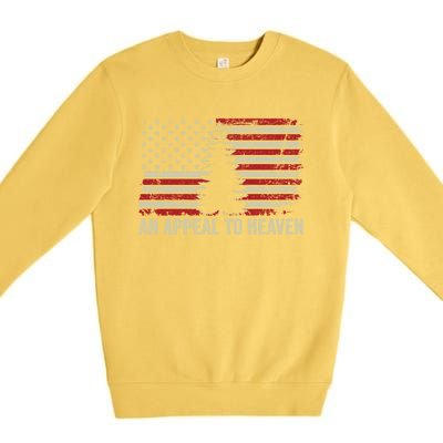 An Appeal To Heaven Gift Usa Revolution Pine Tree American Flag Gift Premium Crewneck Sweatshirt