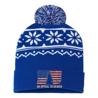 An Appeal To Heaven Gift Usa Revolution Pine Tree American Flag Gift USA-Made Snowflake Beanie