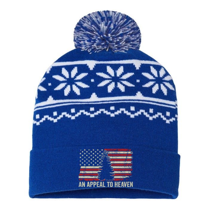 An Appeal To Heaven Gift Usa Revolution Pine Tree American Flag Gift USA-Made Snowflake Beanie