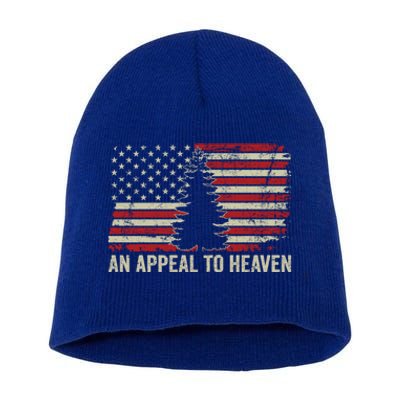 An Appeal To Heaven Gift Usa Revolution Pine Tree American Flag Gift Short Acrylic Beanie