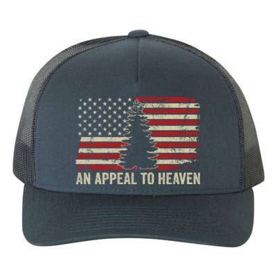 An Appeal To Heaven Gift Usa Revolution Pine Tree American Flag Gift Yupoong Adult 5-Panel Trucker Hat