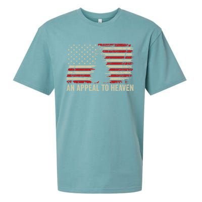 An Appeal To Heaven Gift Usa Revolution Pine Tree American Flag Gift Sueded Cloud Jersey T-Shirt