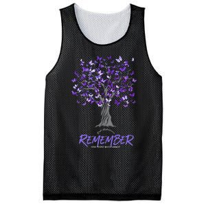 Alzheimer Awareness Tee For Men And Women Purple Butterfly Mesh Reversible Basketball Jersey Tank