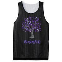 Alzheimer Awareness Tee For Men And Women Purple Butterfly Mesh Reversible Basketball Jersey Tank