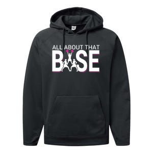 All About That Base Funny Cheerleading Cheer Performance Fleece Hoodie