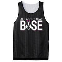 All About That Base Funny Cheerleading Cheer Mesh Reversible Basketball Jersey Tank