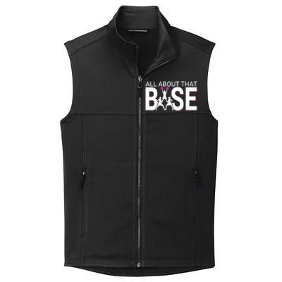 All About That Base Funny Cheerleading Cheer Collective Smooth Fleece Vest