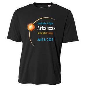 Arkansas AR Total Solar Eclipse 2024 Cooling Performance Crew T-Shirt