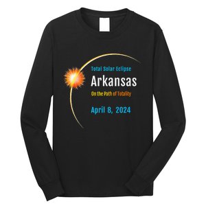 Arkansas AR Total Solar Eclipse 2024 Long Sleeve Shirt