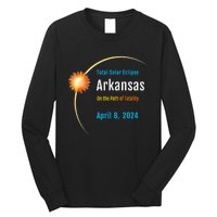 Arkansas AR Total Solar Eclipse 2024 Long Sleeve Shirt