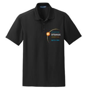 Arkansas AR Total Solar Eclipse 2024 Dry Zone Grid Polo