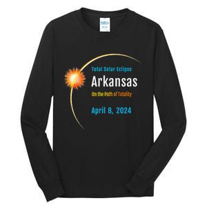 Arkansas AR Total Solar Eclipse 2024 Tall Long Sleeve T-Shirt