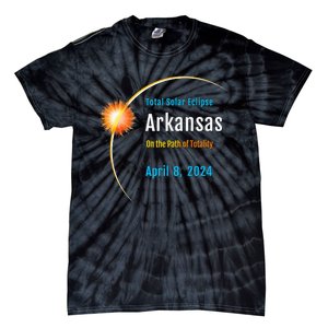 Arkansas AR Total Solar Eclipse 2024 Tie-Dye T-Shirt