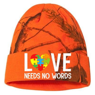 Autism Awareness Teacher Shirt Love Needs No Word Special Ed Kati Licensed 12" Camo Beanie