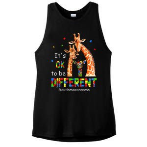 Autism Awareness  Teacher Its Ok To Be Different Ladies PosiCharge Tri-Blend Wicking Tank