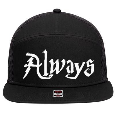 After All This Time Always Matching CoupleS 7 Panel Mesh Trucker Snapback Hat