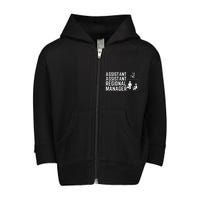 Assistant Assistant To The Regional Manager Toddler Zip Fleece Hoodie