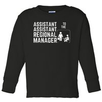 Assistant Assistant To The Regional Manager Toddler Long Sleeve Shirt