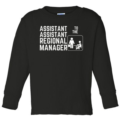 Assistant Assistant To The Regional Manager Toddler Long Sleeve Shirt