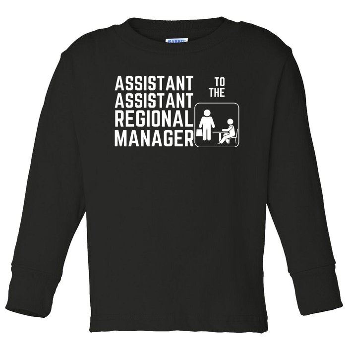 Assistant Assistant To The Regional Manager Toddler Long Sleeve Shirt