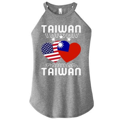 America And Taiwan Taiwanese American Flag Dual Nationality Cool Gift Women’s Perfect Tri Rocker Tank