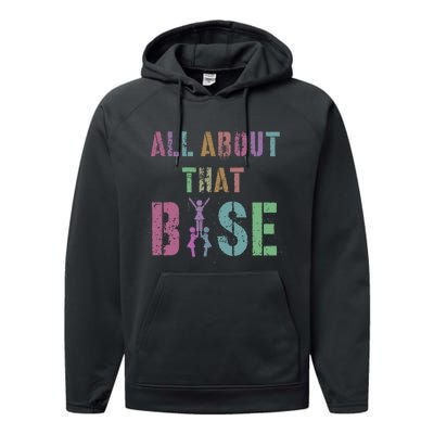 All About That Base Cheerleading Team Cheer Squad Performance Fleece Hoodie