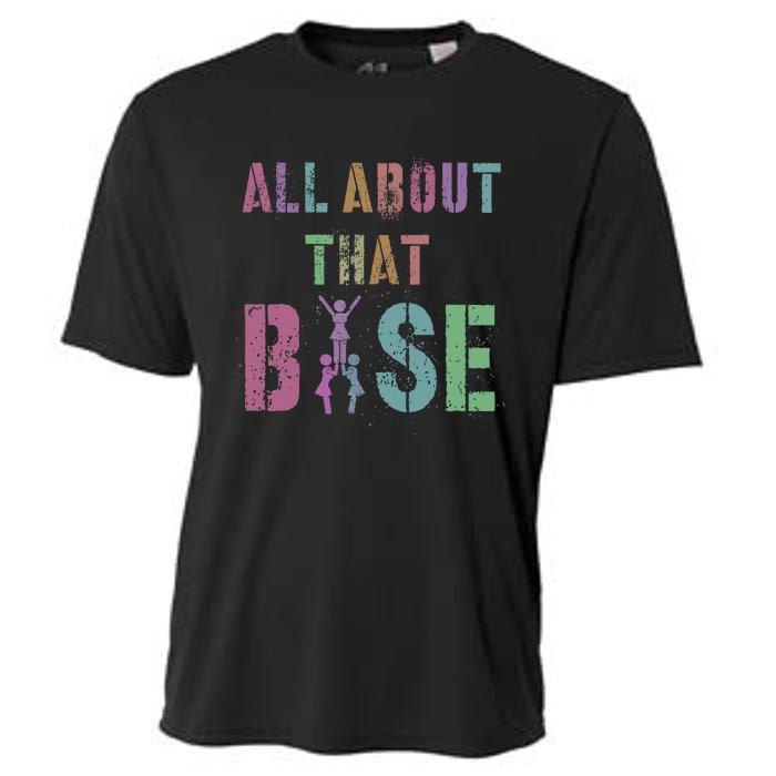 All About That Base Cheerleading Team Cheer Squad Cooling Performance Crew T-Shirt