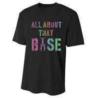 All About That Base Cheerleading Team Cheer Squad Performance Sprint T-Shirt