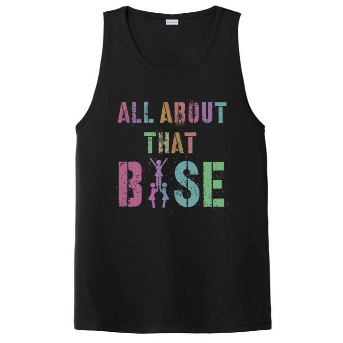 All About That Base Cheerleading Team Cheer Squad PosiCharge Competitor Tank