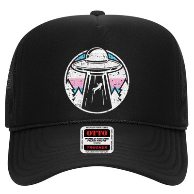 Alien Abduction Transg Pride Lgbtq Gaylien Transg Ufo Trucker Hat